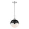 Z-Lite Peyton 2 Light Mini Pendant, Matte Black & Opal Etched 619MP-MB-CH - alternate 1